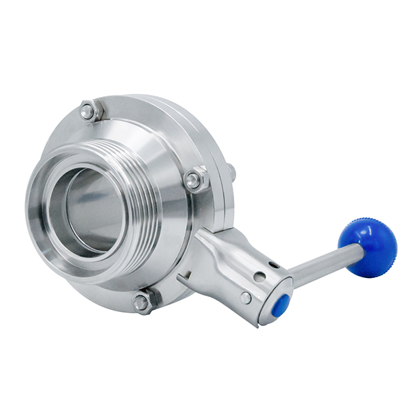  SS304 316L stainless steel valve manual butterfly type ball valve for flow control