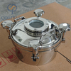 Popular Sale 250MM Sanitary Stainless Steel SS304 Hygiene Outward Round Pressure Tank Manways with Sight Glass and Silicone Seal