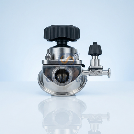 Sanitary Stainless Steel Control Valve 1.5inch SS316L SMS Manual Clamp Tank Bottom Diaphragm Valve with EPDM and PTFE Diaphragm