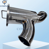 Good Price 6inch SS304 Sanitary Stainless Steel 0.5 Micron SMS Premium Clamp Non Retention Elbow-type Filter with Mirror Polish