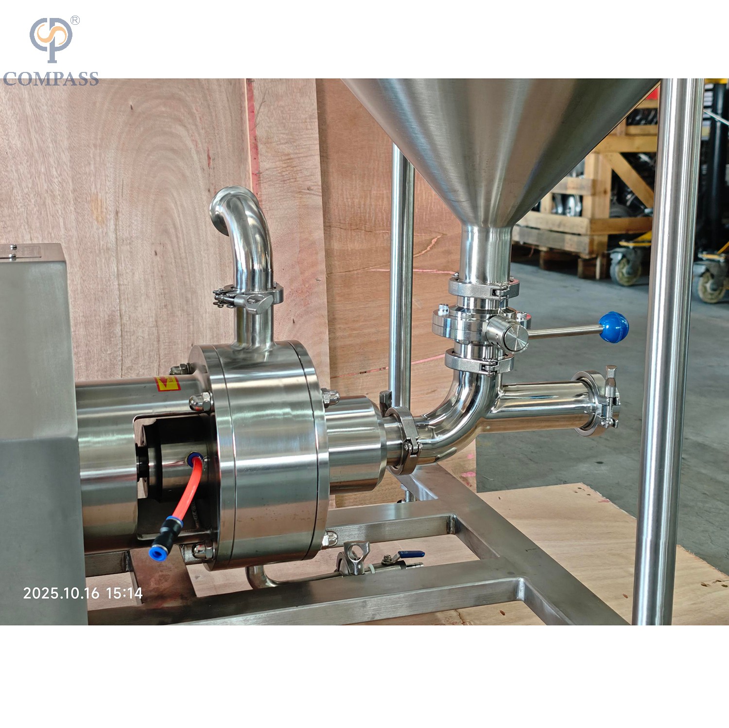  1-120-4KW Pipeline High Shear Dispersing Emulsifier Motor with VFD Control Cabinet