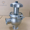 Hot Selling 1.5Inch TC 50.5MM SS316L Sanitary Stainless Steel Hygiene Food Grade SMS Manual Clamp Ends Flow Regulator Valves