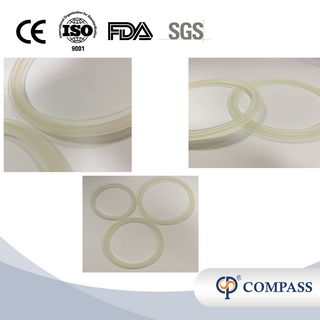 Clamp Transparent 2Inch Food Grade TC64MM Silicone Gasket without Lip