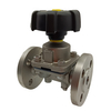 2Inch 50.8MM High Quality Sanitary Hygienic Stainless Steel SS316L Manual SMS Flanged End Straight Diaphragm Valve