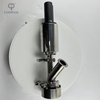 SS304 STAINLESS STEEL STERILE CLAMP PNEUMATIC ELBOW-TYPE LOWER TANK BOTTOM VALVES