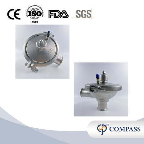 SMS CPM0-2 2'' TC64MM Sanitary Stainless Steel SS316L Adjustable Pressure Constant Pressure Valve for Water Treatment Liquid Gas