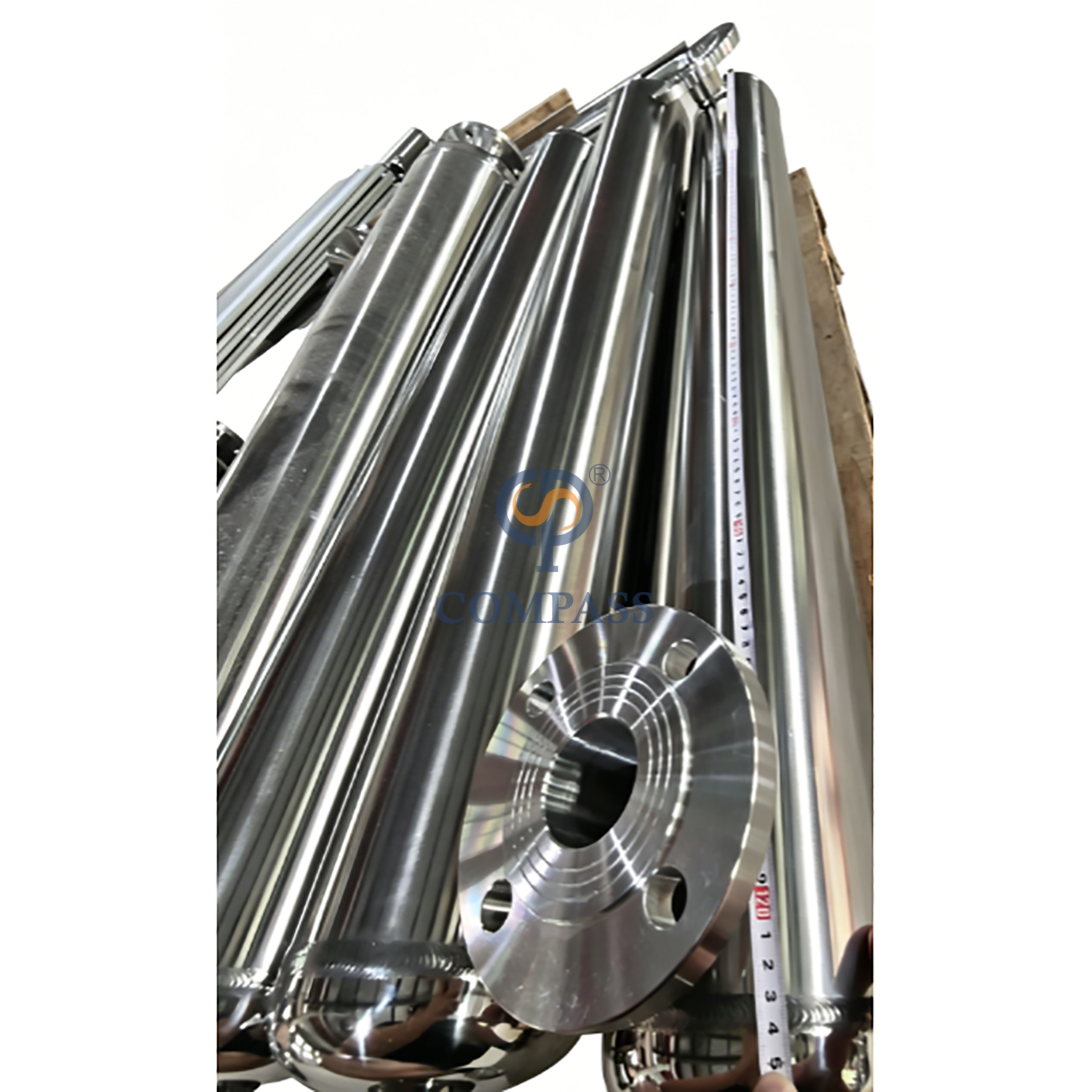 10 Square Meter SS316L Water Flange PN10 180 Celsius Coiled Tube Heat Exchanger