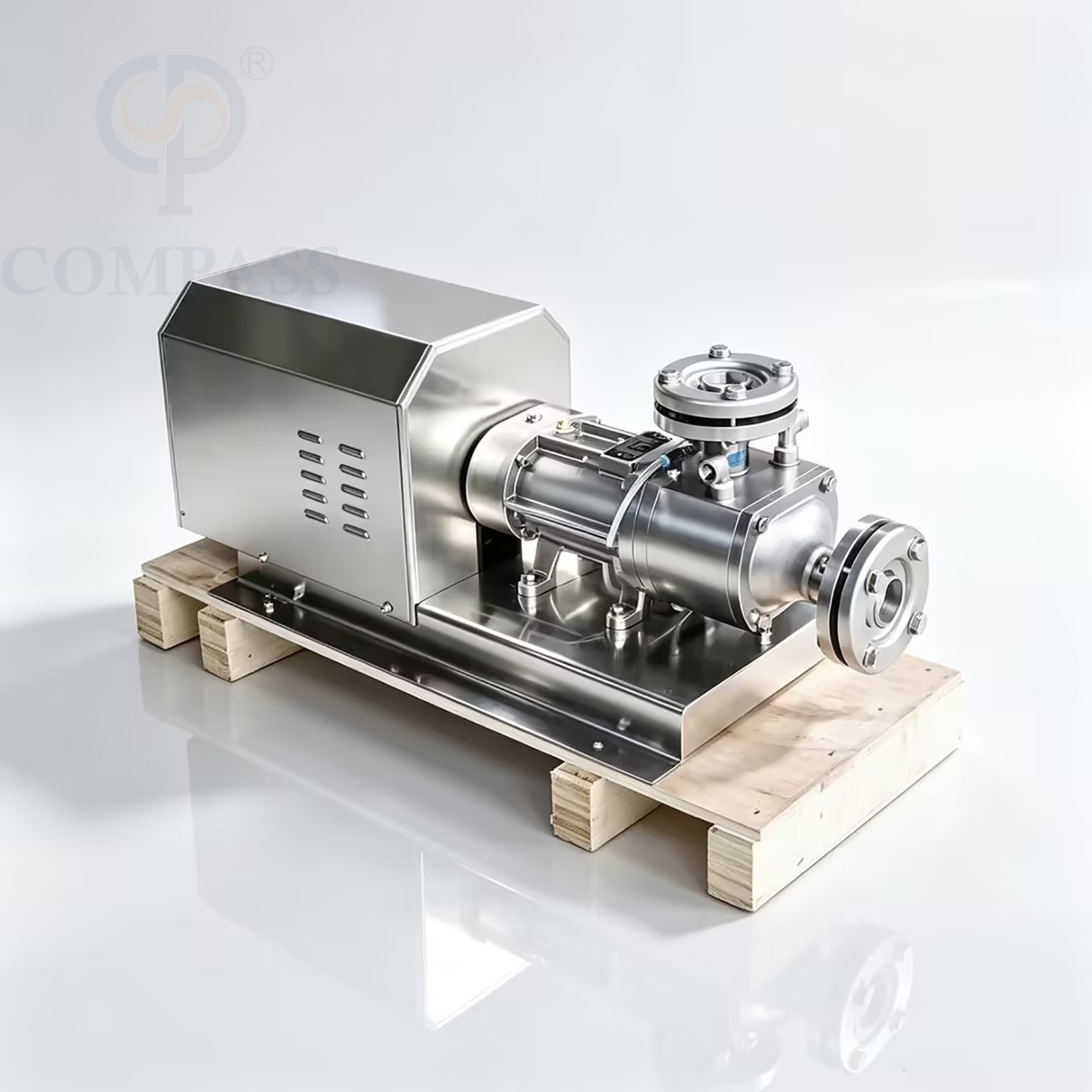 SS304 4KW Santary Stainless Steel Electric Pump Hot Selling 400V 3-phase Double Screw Parallel Pump with Jacket Insulation