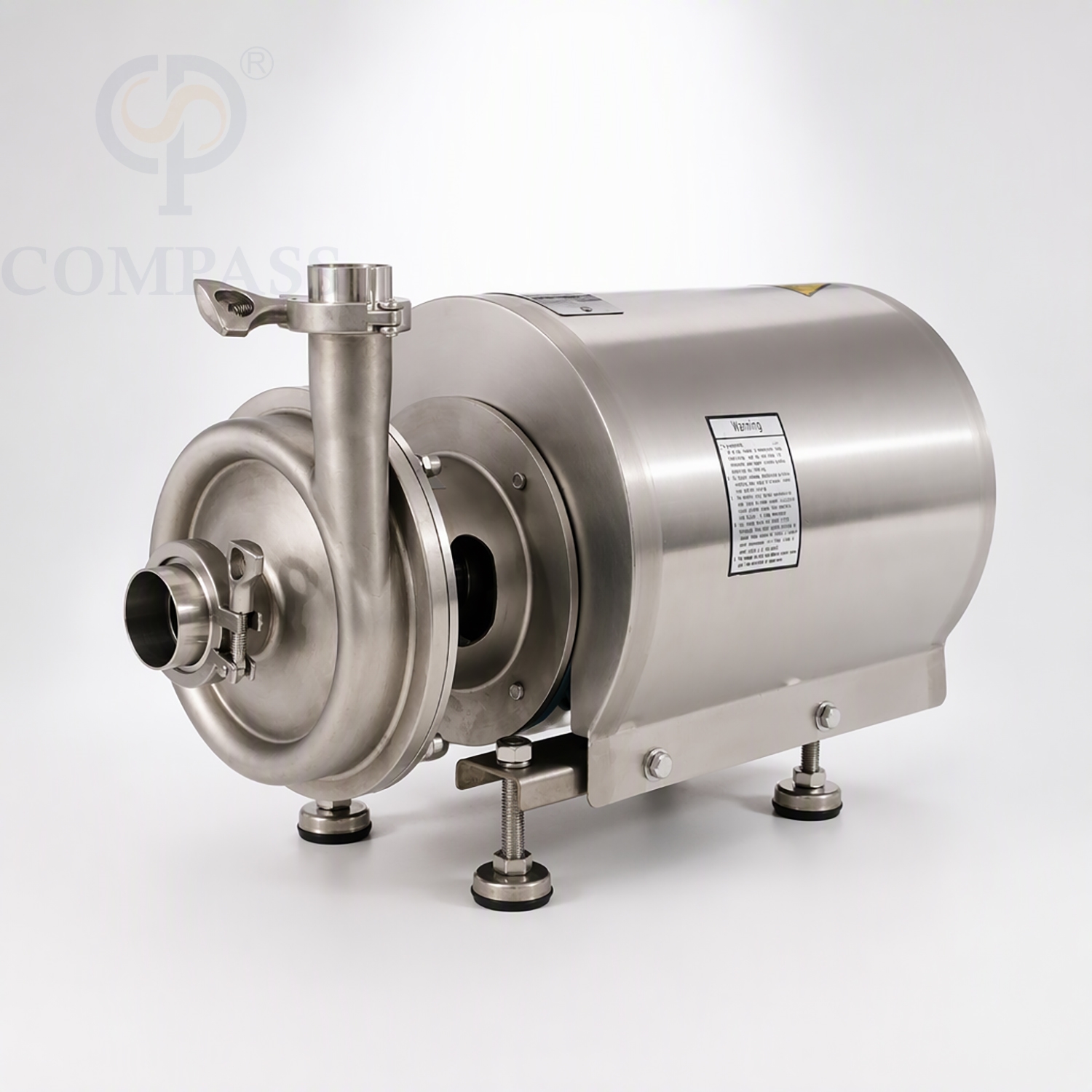 KSCP-10T-24M-2.2KW Sanitary Hygienic Food Grade SS304 OEM 415V Electric Centrifugal Pump with Round Motor Protection Cover