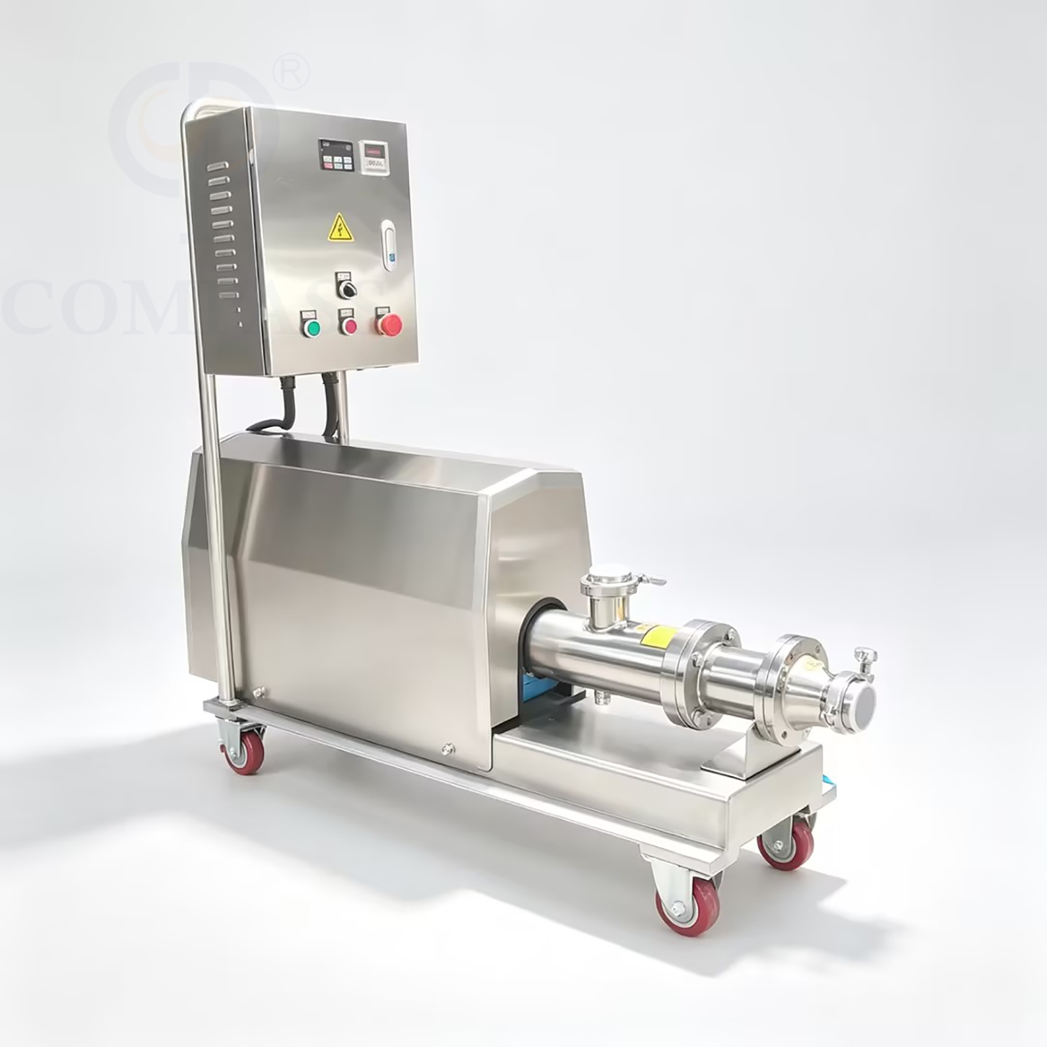 1.5KW-2HP SS316L Sanitary Food Grade OEM Electric Single Screw Pump with Stainless Steel Motor Cover and Trolley and EPDM Stator