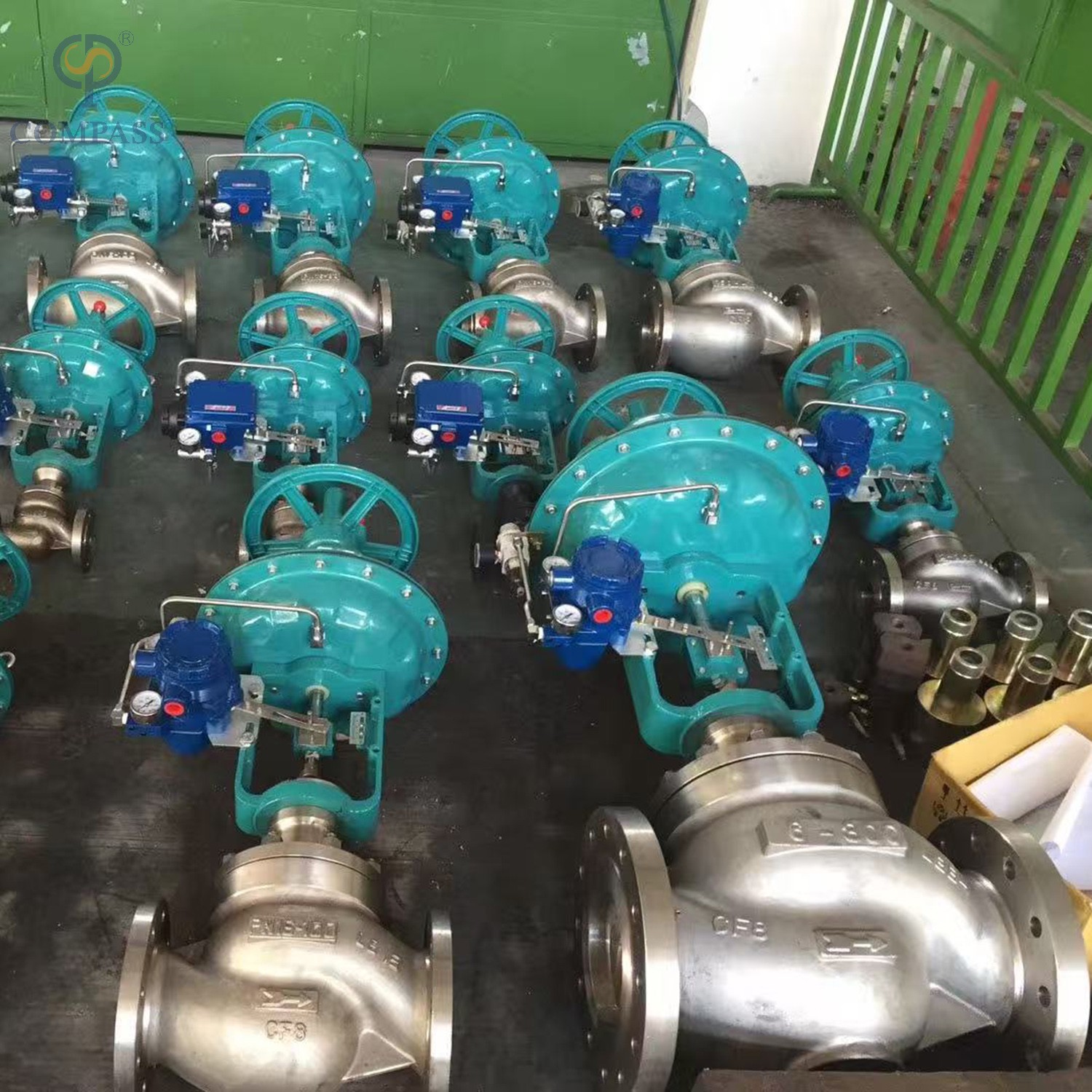 Normally Close PN16 DN40 SS304 Modulating Valves with Pneumatic Actuator
