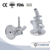 1/2" 12.7mm Manually TC Beer SS304 SS316L Sampling Valves for Beverage Industry