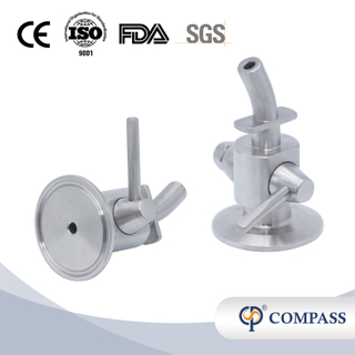 1/2" 12.7mm Manually TC Beer SS304 SS316L Sampling Valves for Beverage Industry