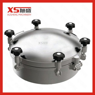 Sanitary Pressure Vessel Manhole Covers with Stainless Steel Handle