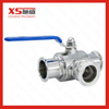 Stainless Steel Sanitary Tc 3-Way Ball Valve