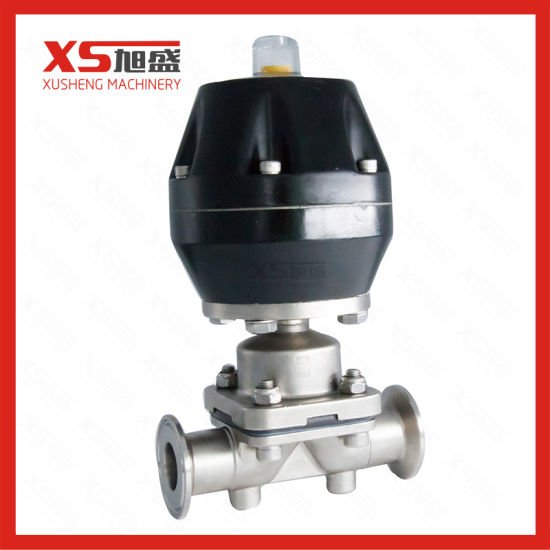 Stainless Steel SS316L Pneumatic Diaphragm Valve with Plastic Actuator