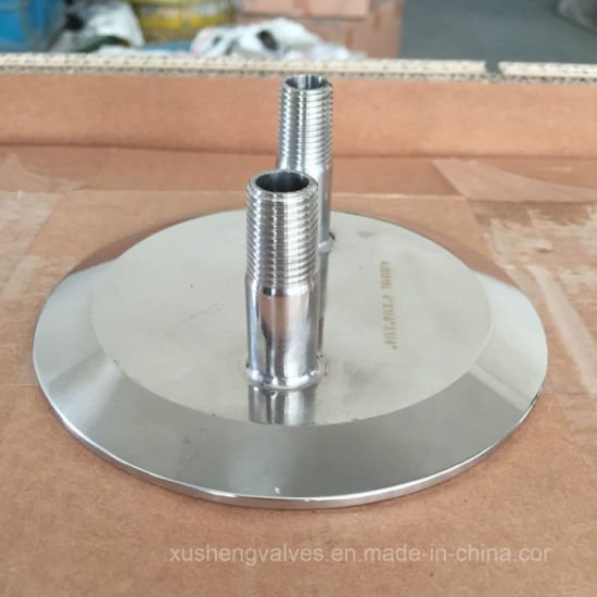 Ss304 6&quot; Tri Clamp Lid with Male Pipe and Ferrules