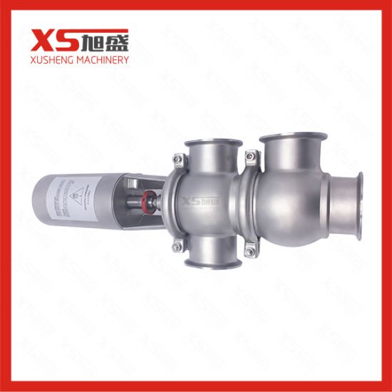 Stainless Steel Food Grade Pneumatic Flow Diverting Valve