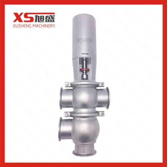 Stainless Steel Food Grade Pneumatic Flow Diverting Valve