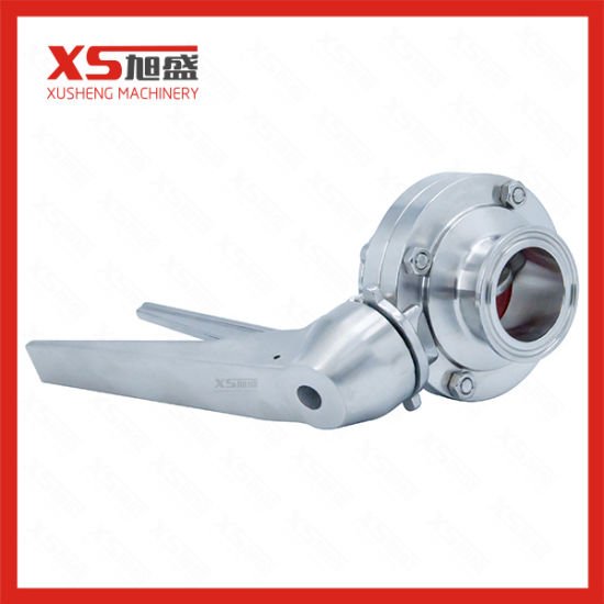 50.8mm Stainless Steel SS304 Sanitary Tri Clover Manual Butterfly Valves