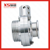 25.4MM AISI316L Stainless Steel Sanitary Screw Thread Clamp Butterfly Valves