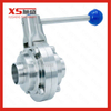 SS304 SS316L Stainless Steel Sanitary Butterfly Type Welded Ball Valve