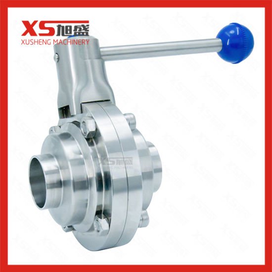 SS304 SS316L Stainless Steel Sanitary Butterfly Type Welded Ball Valve