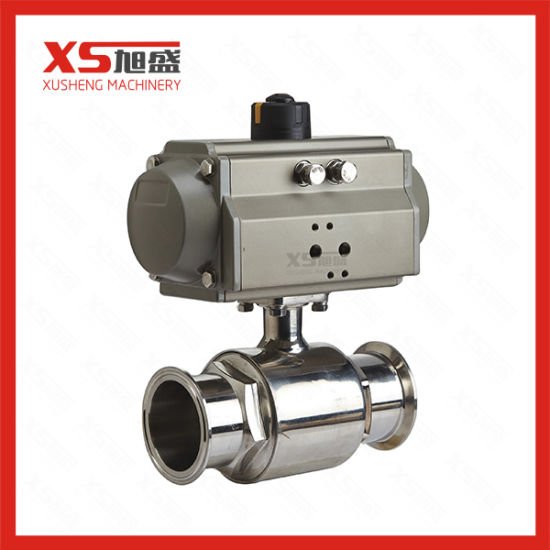 Actuator Pneumatic Sanitary L Port Clamp Ball Valve