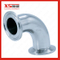 Ss316lstainless Steel Sanitary Clamp 90 Degree Elbow Bend