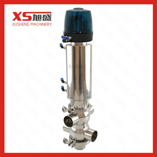 Stainless Steel Sanitary Pneumatic Double Seat Mixproof Valve