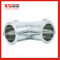 Hygienic Stainless Steel Tc Clamping Short Tee