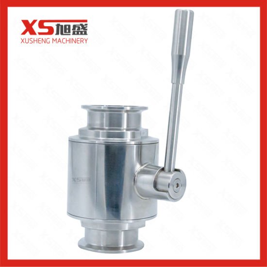 Stainless Steel Sanitary Tc Tri Clamp Straight Ball Valve