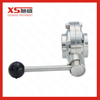 SS316L Sanitary Weld End Butterfly Valve with Handle