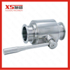 Stainless Steel Sanitary Straight Ball Valve with Tc Tri Clamp Ends