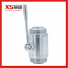 SS316L Sanitary Straight Male Thread Straight Ball Valve