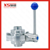 SS304 SS316L Stainless Steel Sanitary Welded Ball Valve with Butterfly Type