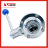 Stainless Steel SS304 Dn20-Dn100 Tc Tri Clamping Butterfly Ball Valve