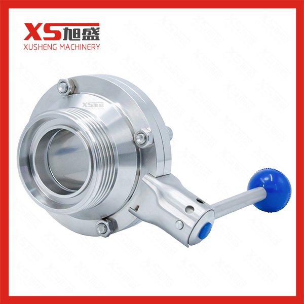 25.4MM Sanitary Manual SS304 Male Butterfly Valves