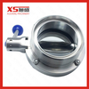 Stainless Steel Ss304 Hygienic Male Screw Weld Butterfly Valve