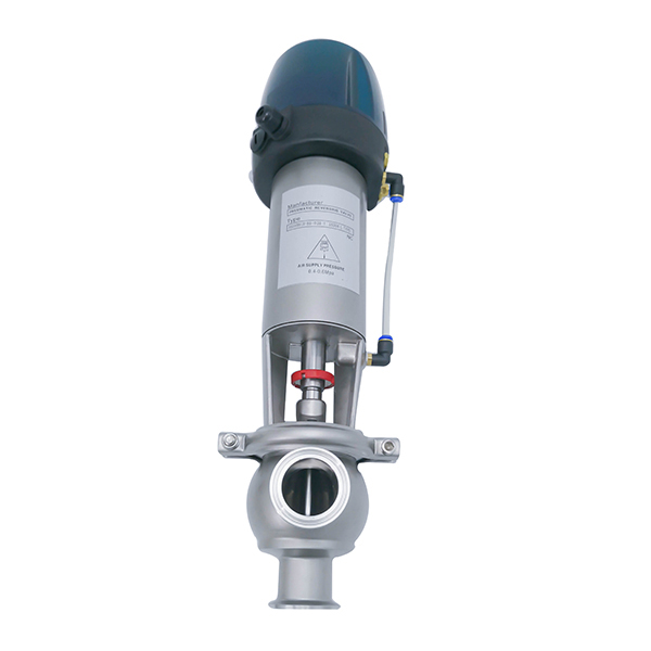 Sanitary LL 3-way Pneumatic Diverter Valves with Control
