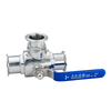 SS304 SS316L Hygienic Sanitary Stainless Steel Three Way Clamp Ball Valve