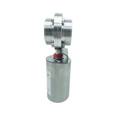 air actuated Pneumatic Sanitary Butterfly Valve for Alcohol