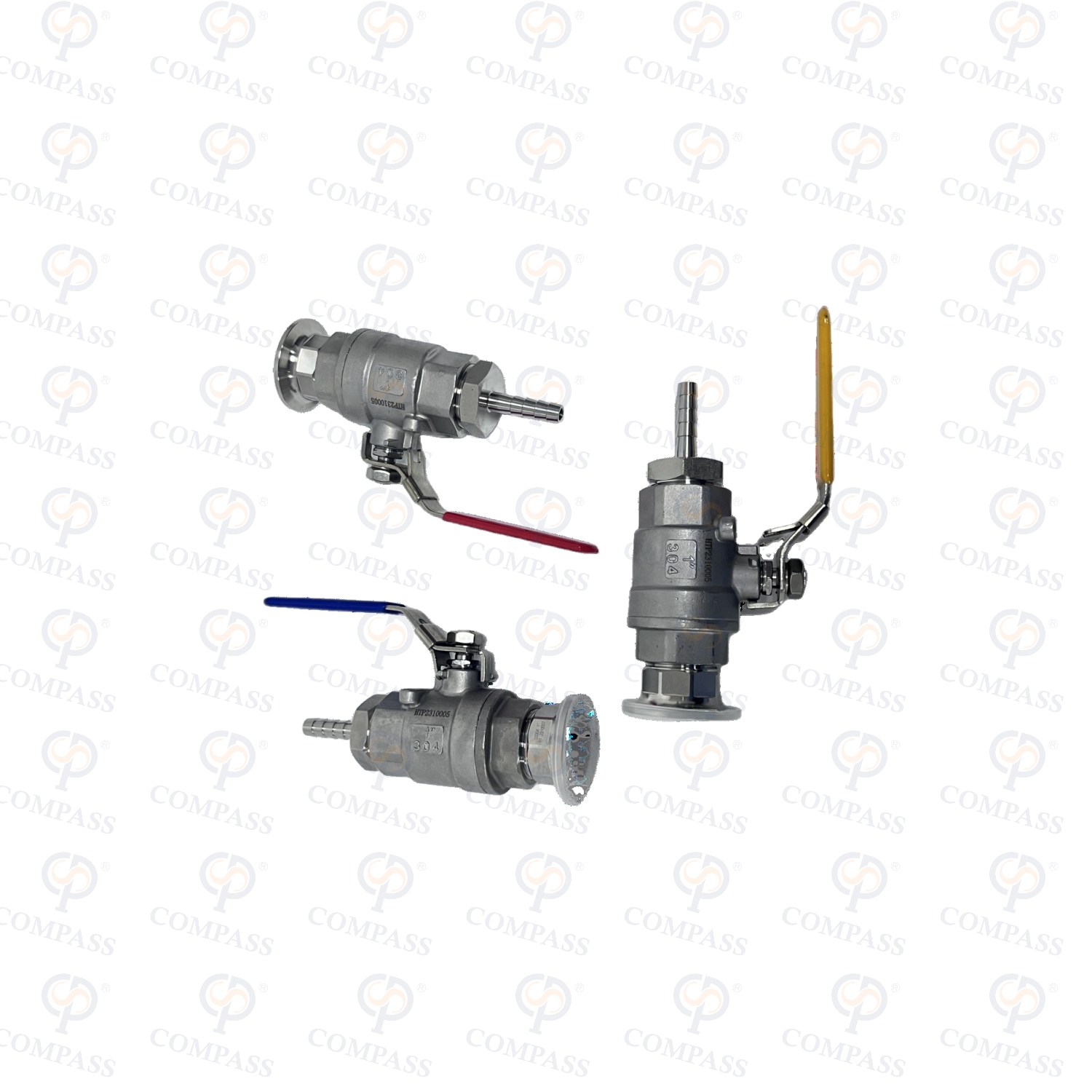 Industrial Stainless Steel SS304 CF8 Two-piece Female Threaded BSP Ball Valve with PTFE Seat