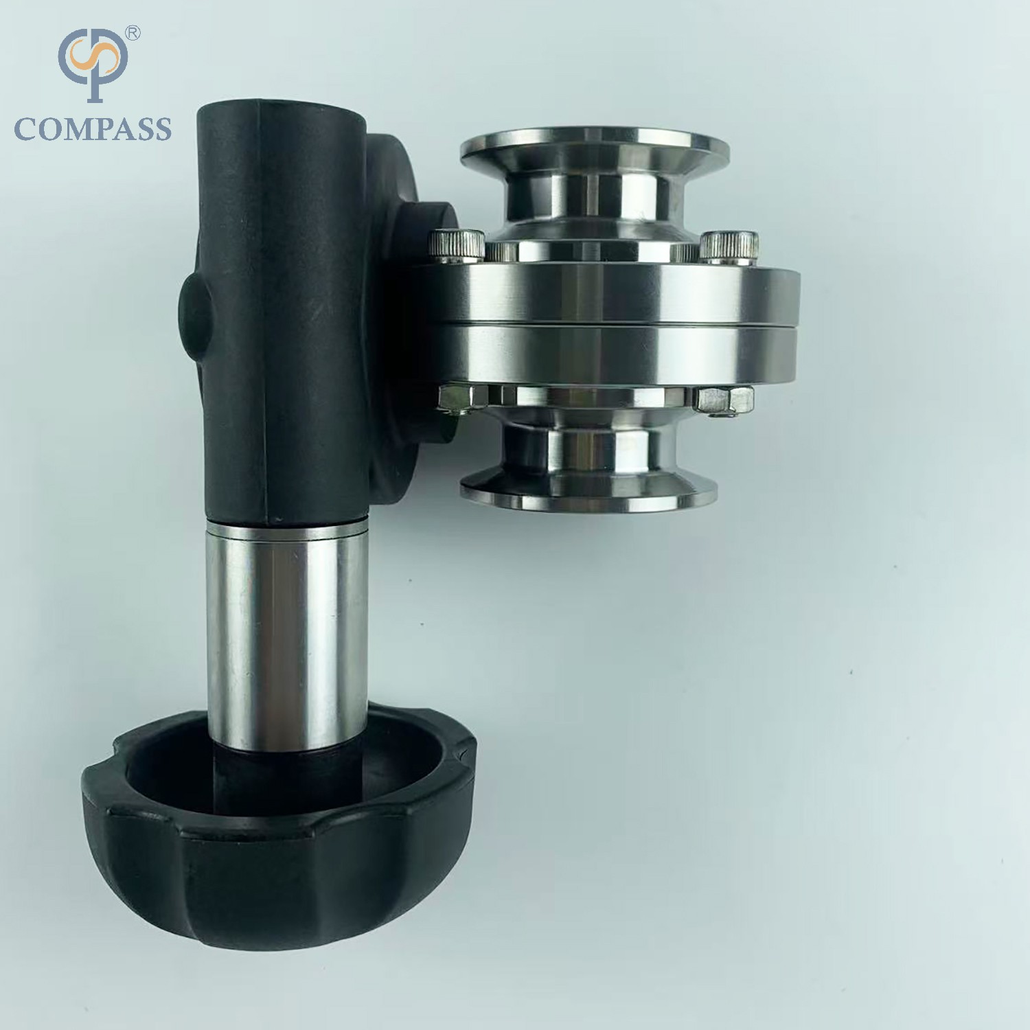 SS304L FOOD GRADE SMS MANUAL SANITARY CLAMPED MICRO ADJUSTMENT BUFFERFLY VALVE