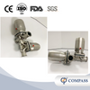 Three Way SS316L DN40 Pneumatic Diaphragm Valve with PTFE and EPDM Split Diaphragm