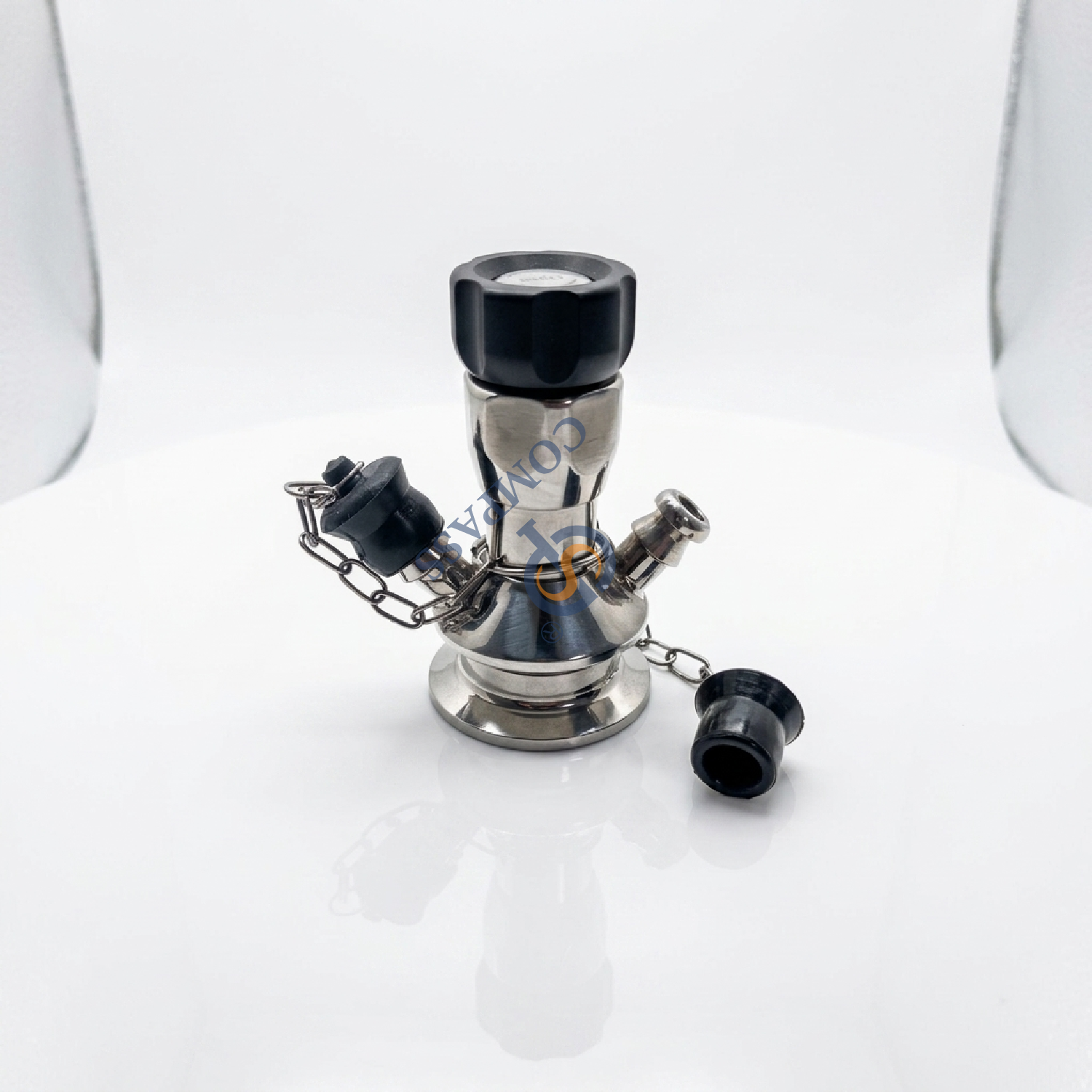 SS316L DN10 TC25.2MM Microbiology Clamping Sampling Valve with Silicone Gasket