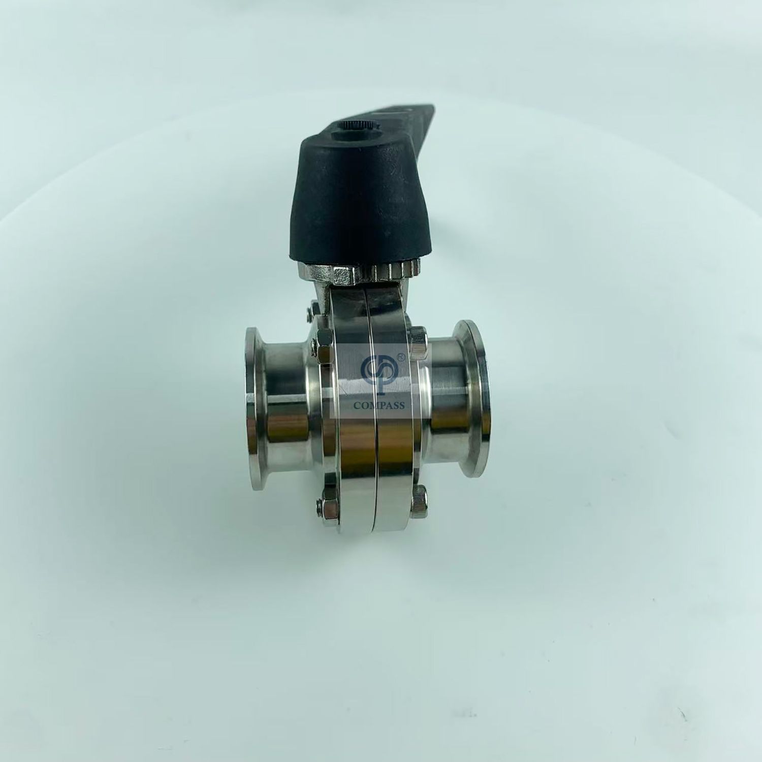 TC64MM SMS Manual Clamp Butterfly Valve with Plastic Duckbill Handle