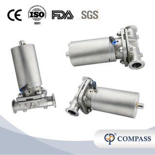1/2Inch 12.7MM High Quality Sanitary Hygienic Stainless Steel SS316L Pneumatic SMS Clamp Straight Diaphragm Vavle 