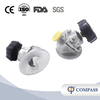 1 1/2Inch 38.1MM High Quality Sanitary Hygienic Stainless Steel SS316L Manual SMS Clamp Tank Bottom Diaphragm Vavle with Plastic Handle
