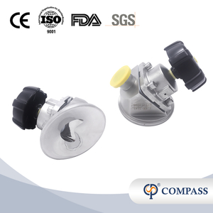 1 1/2Inch 38.1MM High Quality Sanitary Hygienic Stainless Steel SS316L Manual SMS Clamp Tank Bottom Diaphragm Vavle with Plastic Handle